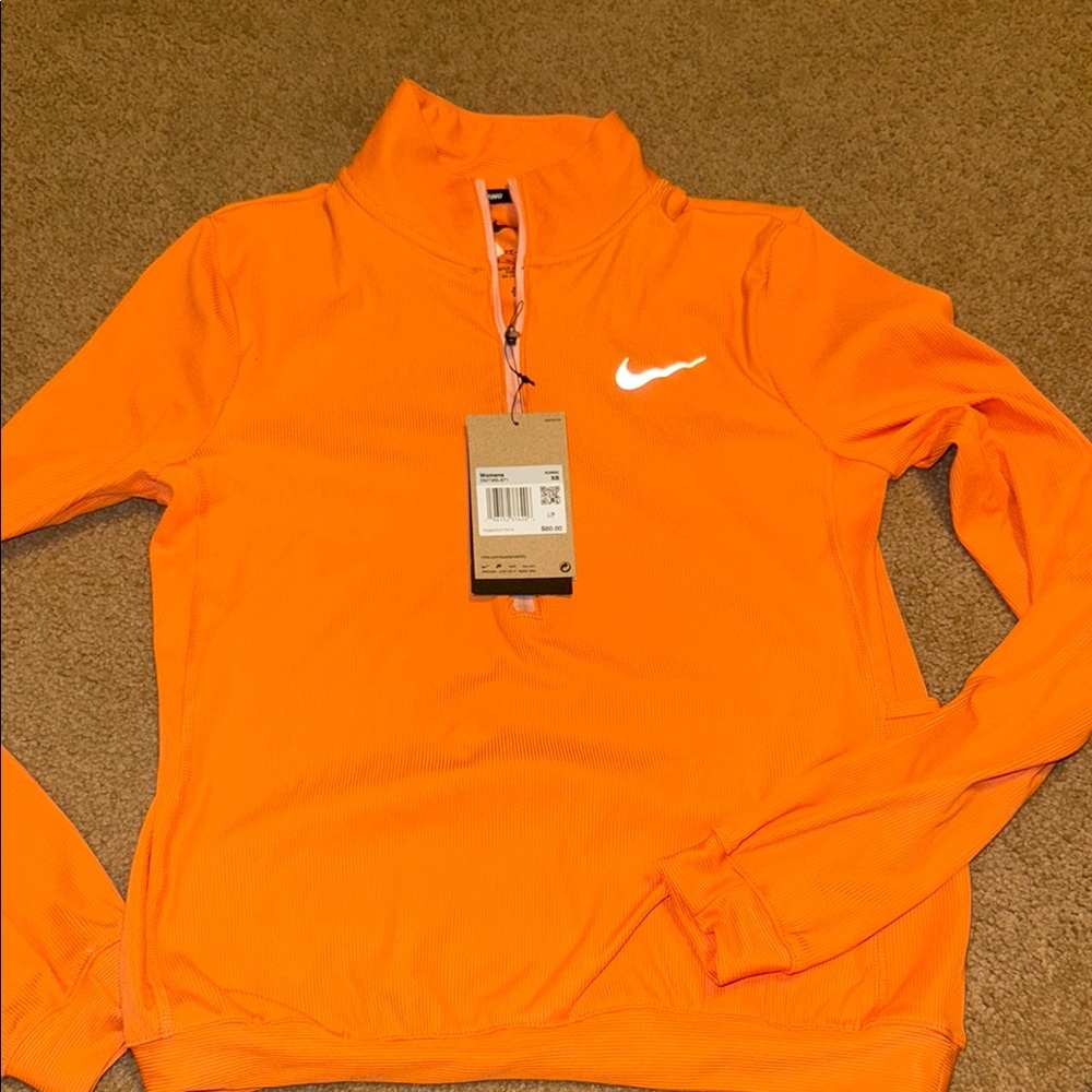 Women’s Nike Bright Orange Half-Zip Pullover
